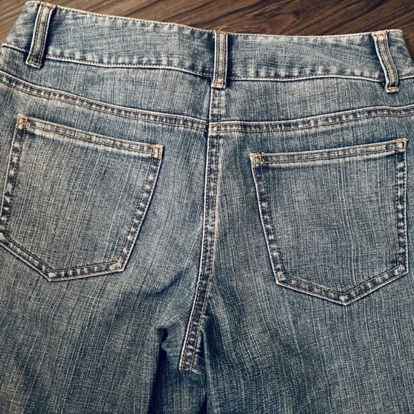 Talbots petites stretch crop jeans women’s size 4 faded denim - Picture 6 of 7